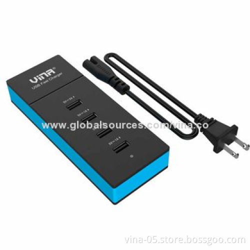 USB Charger for iPad, iPhone, Tablet PCs with 100-240V, 50/60Hz Input Range